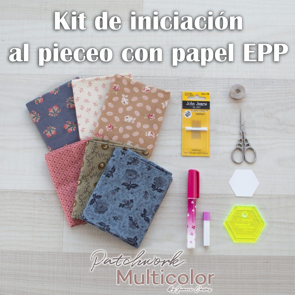 English Paper Piecing Kit de Iniciación