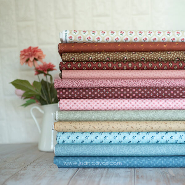 Kit de telas Patchwork - Suspiros antiguos Selección Juani Cavas