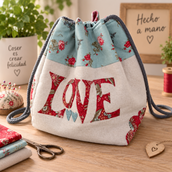 Bolsa de labores Colmena – Kit de telas
